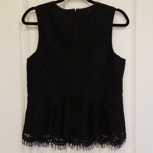 J. Crew Black Lace Blouse - Picture 4 of 8